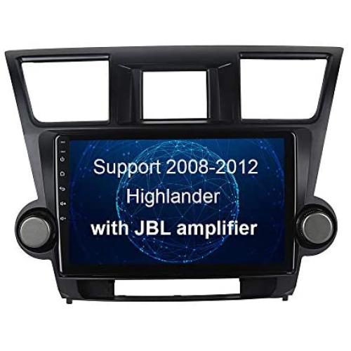 SYGAV Android 10 Car Radio Stereo for 2008 2009 2010 2011 2012 Toyota Highlander with JBL Amplifier Built-in Carplay Android Auto 10.2 Inch Touch Screen GPS Navigation Head Unit Video Player