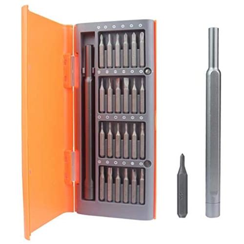 SUQIAOQIAO 25-in-1 Multifunction Screwdriver Set, Magnetic Screwdriver Bit Manual Repair Tool, for Computers, Mobile Phones, Various Electronic Products,Orange