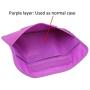 Faraday Bag, Wisdompro RFID Signal Blocking Bag Shielding Cage Pouch Wallet Case for Cell Phone Privacy Protection and Car Key FOB, Anti-Tracking, Anti-Spying Case Blocker - Purple