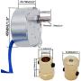Twidec/7mm Connector Synchronous Motor AC100~127V 50/60HZ Turntable Synchron Motor 4W CW/CCW Electric Motor 5-6RPM/MIN +Hexagon Shaft motor flexible coupling coupler+ Allen Wrench TYC-50-501P