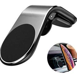 2-Pack!! Magnetic Car Holder Clip for Smartphones 360 Degree Rotation Air Vent Magnetic Phone Holder Mount. Easy Clip on with a Strong Magnetic Hold. JHR Products (Silver)