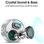 XLeader SoundAngel A8-3rd Gen 5W Touch Wireless Small Speaker with Waterproof Case 15h Music Micro SD, Portable Pocket Speaker for Pool Beach Camping BBQ Kitchen Bathroom Bedroom Traveling Silver
