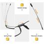 Folding Reading Glasses Compact Portable comfortable Blue Light Blocking Readers for Men Women 2 PCS in Case