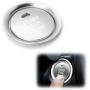 iJDMTOY 2pc Set Silver Aluminum Keyless Engine Push Start Button & Surrounding Decoration Ring Compatible With Mazda 3 6 CX-3 CX-5 CX-9 MX-5 w/Push Start Engine Feature