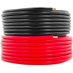 16 AWG (True American Wire Ga) CCA Copper Clad Aluminum Primary Wire. 25 ft Red & 25 ft Black Bundle. For Car Audio Speaker Amplifier Remote Hook up Trailer wiring (Also Available in 14 & 18 Gauge)