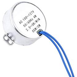 4W 50/60Hz Frequency Synchronous Motor AC 100-120V 110V CCW/CW Direction 5-6RPM Motor