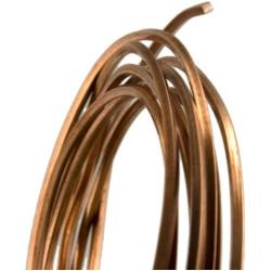 1 Ounce (6 Ft) 999 Copper Wire 16 Gauge, Square, Dead Soft - from Craft Wire