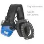 Howard Leight by Honeywell Impact Sport Sound Amplification Electronic Shooting Earmuff, Real Blue