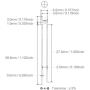 Chanzon 100 pcs 3mm Green LED Diode Lights (Clear Flat Transparent DC 3V 20mA) Bright Lighting Bulb Lamps Electronics Components Indicator Light Emitting Diodes