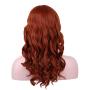 SinRany Women’s Short Curly Orange Brown Wig