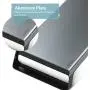 ORICO Aluminum Monitor Stand, Universal Desktop Computer Riser with Keyboard Mouse Storage for PC, Laptop, Printer, Small TV