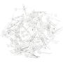 Chanzon 100 pcs 3mm Green LED Diode Lights (Clear Flat Transparent DC 3V 20mA) Bright Lighting Bulb Lamps Electronics Components Indicator Light Emitting Diodes