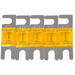 WINOMO 5Pcs Mini ANL Fuses 40A Car Audio Power Wire Boat Auto Electronics Fuse (Orange)