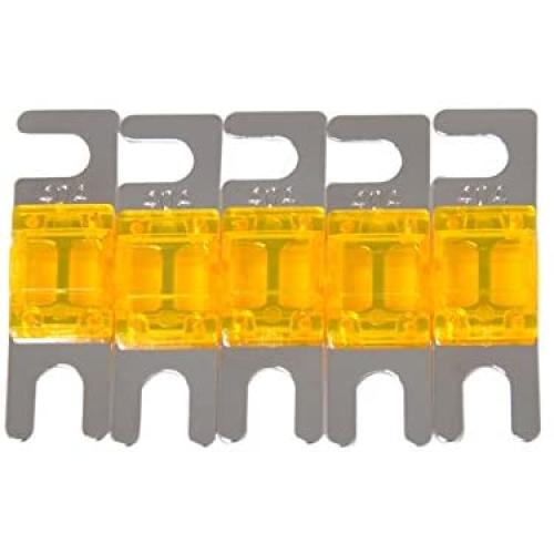 WINOMO 5Pcs Mini ANL Fuses 40A Car Audio Power Wire Boat Auto Electronics Fuse (Orange)