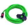 10 Gauge Triple Tap Extension Cord 100 ft with Lighted Ends 10/3 Contractor Grade 100 ft 10 Gauge Power Extension Cord 10/3 Plug Heavy Duty Indoor Outdoor Triple Outlet (100 ft 10 AWG Copper, Green)
