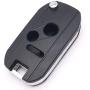Horande Folding Flip Replacement Key Fob Cover Fits for Honda 2003-2012 Accord 2005-2010 Civic CR-V Pilot Ridgeline Keyless Entry Remote Key Fob Case Shell 3 Buttons