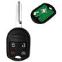 VOFONO Car Key Fob fit for Ford Explorer 2011-2015/ F-150, F-250, F-350 (2011-2016), Lincoln, Mercury, Mazda (CWTWB1U793 4-btn) Keyless Entry Remote Start Pack of 1