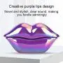 Richer-R Corded Telephone,Creative Purple Lips Telephone Electroplate Desktop Landline Phone for Home Office,Lovely Purple Landline Telephone Perfect for Home Decoration
