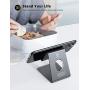 Lamicall Cell Phone Stand, Phone Dock : Cradle, Holder, Stand, Compatible with Phone 12 Mini 11 Pro Xs Xs Max Xr X 8 7 6 6s Plus 5 5s 5c All Android Smartphone Charging, Accessories Desk - Gray