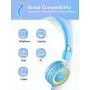 Kids Headphones with Microphone 2 Pack, Mpow CH8 Wired On Ear Headphones for Kids with 91dB Volume Limit, Online Schooling Headsets with Sharing Splitter for Boys Girls Children School Travel