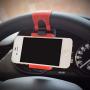 QINWIE Car car Steering Wheel Phone Clip, car Phone Holder - Navigation Bracket - for 75mm-55mm Width Electronic Products QINWIE Car car Steering Wheel Phone Clip, car Phone Holder - Navigation Bracket - for 75mm-55mm Width Electronic Products
