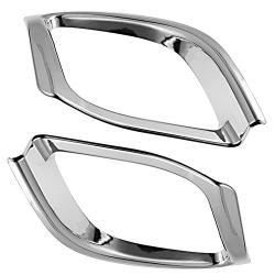 Chrome Rear Bumper Fog Light Lamp Cover Trim Replacement for Toyota Highlander 2014 2015 2016 2017 2017