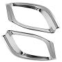 Chrome Rear Bumper Fog Light Lamp Cover Trim Replacement for Toyota Highlander 2014 2015 2016 2017 2017