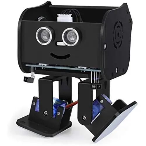 ELEGOO Penguin Bot Biped Robot Kit Compatible with Arduino Project with Assembling Tutorial,STEM Kit for Hobbyists, STEM Toys for Kids and Adults, Black Version