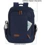 KROSER Laptop Backpack Large Computer Backpack Fits up to 15.6 Inch Laptop with USB Charging Port Water-Repellent School Travel Backpack Casual Daypack for Business/College/Women/Men-Dark Blue