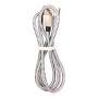 Smartphone Magnetic Charger Cable 3 in 1 Silver 6.6ft