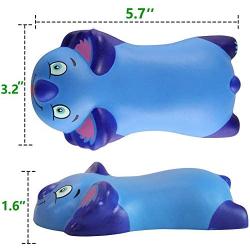 RELIGES Upgrade Ergonomic Wrist Pad (2 Pack) - Mousepad Memory Foam Wrist Support Pillow Rest Cushion Mat for Office Computer Laptop, Mac Durable Comfortable and Pain Relief (Blue)