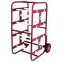 AdirPro Transportable Multiple Axle Cable Caddy - Multi-Spool Wire Rack Dispenser - Easy Use Cable Holder & Distribution - for Workplace Efficiency