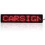 Leadleds 12V Led Car Sign Scrolling Message Display Board Remote Programmable for Car Windows, Shop, Store, Business ( Red )