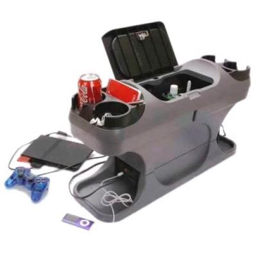 TSI Products 57515 Plug N Go Grey Powered Minivan Console Plus