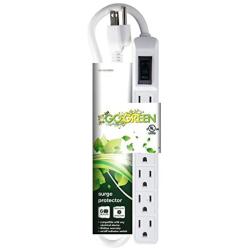 GoGreen Power GG-16103MIN 6 Outlet Mini Surge Protector, White