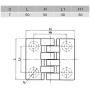 Pro Bamboo Kitchen 2pcs Plastic Four Corner Hinge Black Plastic Cabinet Door Reinforced Ball Bearing Hinge for Wooden Electrical Appliances, Electronic Products, Furniture, Lamps, Railings