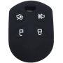 Ezzy Auto Black 4 Buttons Silicone Rubber Key Fob Case Key Cover Key Jacket Skin Protector fit for Expedition Taurus