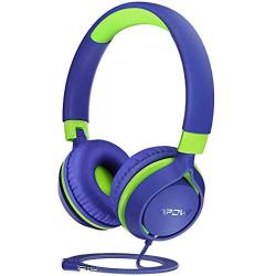 Kids Headphones, Mpow CHE1 Wired Headphones for Kids Teens Children with Volume Limit 94dB, Foldable Adjustable On Ear Headphones for School, Travel, Compatible with Cellphones, Tablets, PC