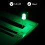 DiCUNO 500Pcs (5 Colors x 100P) 3MM Light Emitting Diode, White/Red/Yellow/Green/Blue Bright Diffused LED Diodes Assorted Kit for Electronic Project, Science Experiments