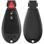VOFONO Entry Remote Key Fob Keyless Fit for Chrysler Town and Country 08-16, 300 08-10/ Dodge Charger 08-12, Challenger 08-14, Durango 08-12, Grand Caravan 08-16, Journey 09-12, Ram 08-12 (Set of 2)