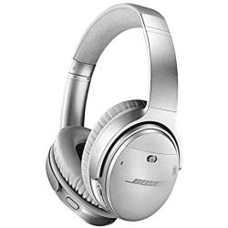 Bose QuietComfort 35 (Series II) Wireless Headphones, Noise Cancelling - Silver (Renewed)