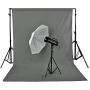 Neewer 10 x 12FT / 3 x 3.6M PRO Photo Studio premium polyester Collapsible Backdrop Background for Photography,Video and Television (Background Only) - Grey