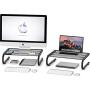 2 Pack - Simple Houseware Mesh Monitor Stand Riser