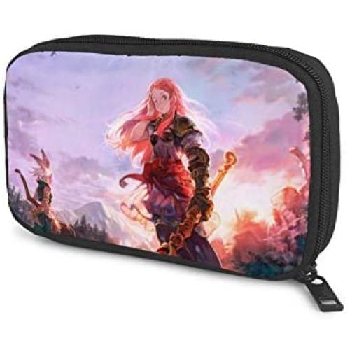 Hxuedan Final Fantasy The Data Cable Storage Bag is A Portable and Independent Design SuitableVFor Travelers to Place The Data Cable, Earphone and Electronic Product Data Cable Storage Bag