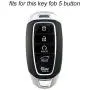 Lcyam Key Fob Cover Silicone Case Remote Holder Compatible with 2019 2020 2021 Hyundai Palisade Keyless Push Start 5 Button (Black Black) Lcyam Key Fob Cover Silicone Case Remote Holder Compatible with 2019 2020 2021 Hyundai Palisade Keyless Push Start 5 Button (Black Black)