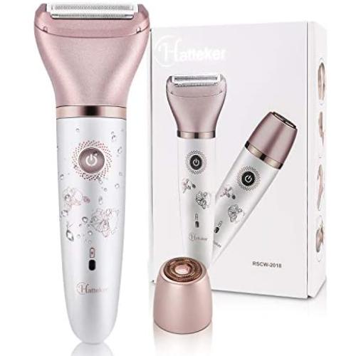 Electric Razor for Women, Tencoz Hair Removal for Women 2 in 1 Wet & Dry Painless Rechargeable for Legs Underarms and Bikini Pop-Up Trimmer 2 Changeable Trimmer Heads (Rose Gold) Electric Razor for Women, Tencoz Hair Removal for Women 2 in 1 Wet & Dry Painless Rechargeable for Legs Underarms and Bikini Pop-Up Trimmer 2 Changeable Trimmer Heads (Rose Gold)