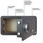DuraBox Personal Security Safe with Keypad Electronic Digital Lock (Wide)