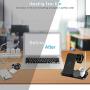 TaoHorse Wireless Charger, 4 in 1 Wireless Charging Station for iPhone 12/11/11 Pro Max/XR/XS Max/Xs/X, Wireless Charging Pad with iWatch Stand Pencil Holder for AirPods/AirPods Pro, iWatch 5/4/3/2/1