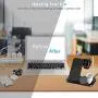TaoHorse Wireless Charger, 4 in 1 Wireless Charging Station for iPhone 12/11/11 Pro Max/XR/XS Max/Xs/X, Wireless Charging Pad with iWatch Stand Pencil Holder for AirPods/AirPods Pro, iWatch 5/4/3/2/1