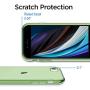 Shamos Transparent Shock Absorption TPU Rubber Gel Case (Green) Compatible with iPhone SE 2020 (2nd Generation) iPhone 7 and iPhone 8